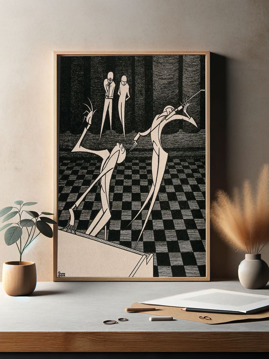 Abstract Jazz Performance Poster. — room view 2