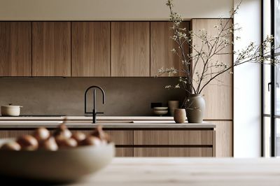 Minimalist Japandi Kitchen Poster. poster print