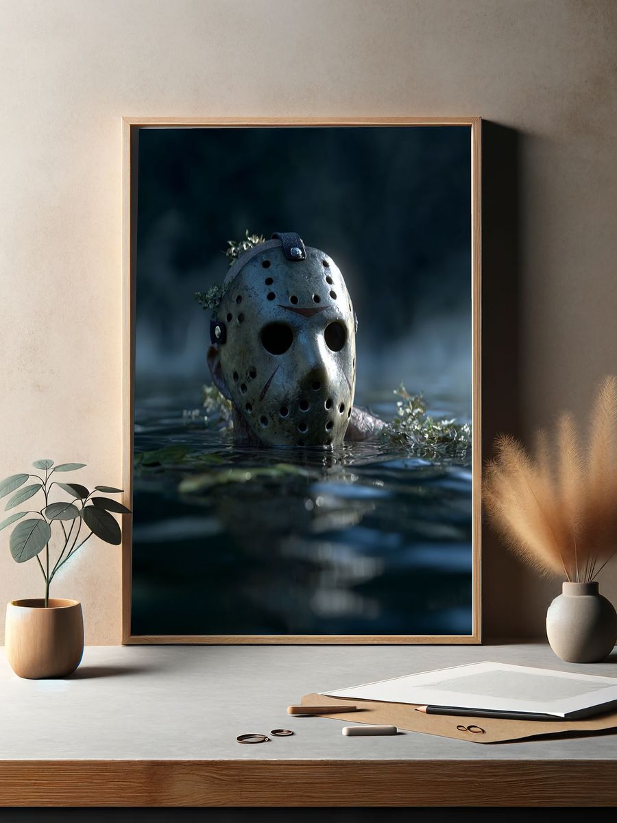 Jason Voorhees — Horror Movie Print. — room view 2
