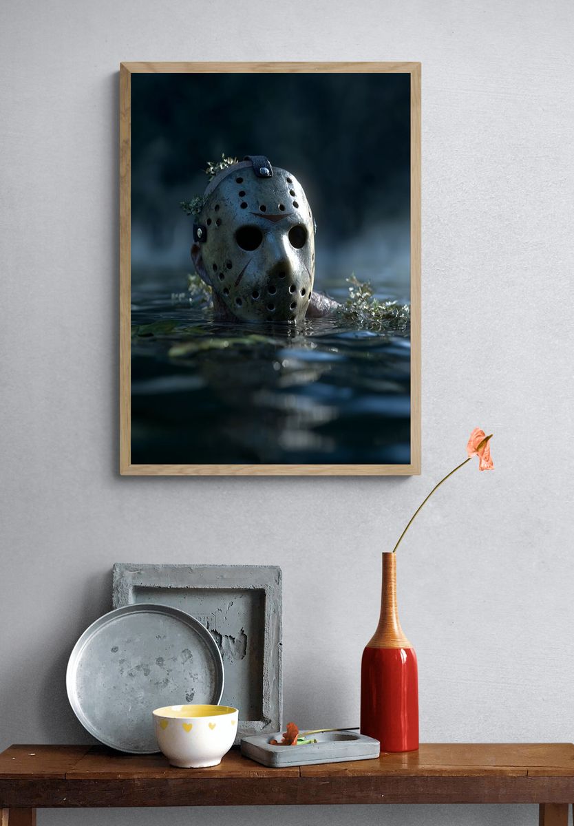 Jason Voorhees — Horror Movie Print. — room view 3