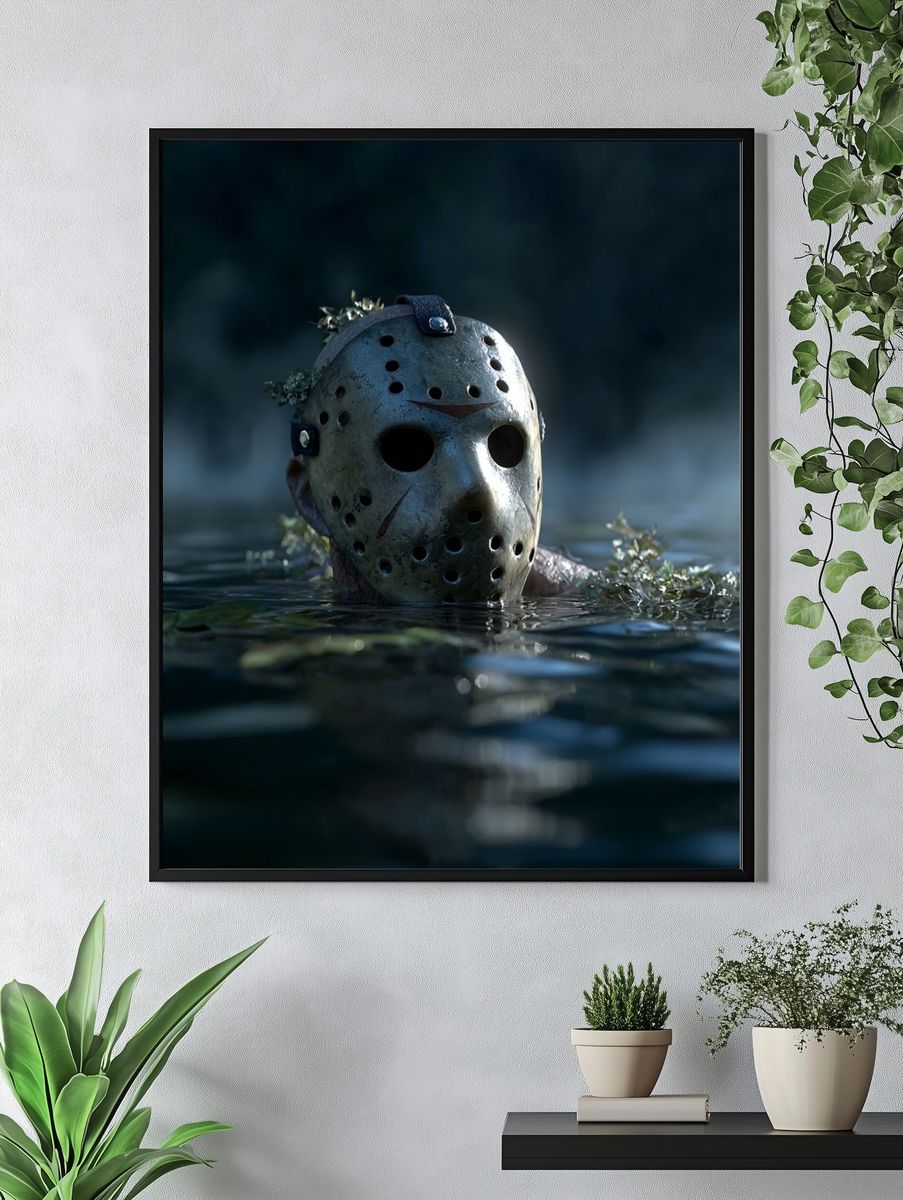 Jason Voorhees — Horror Movie Print. — room view 4