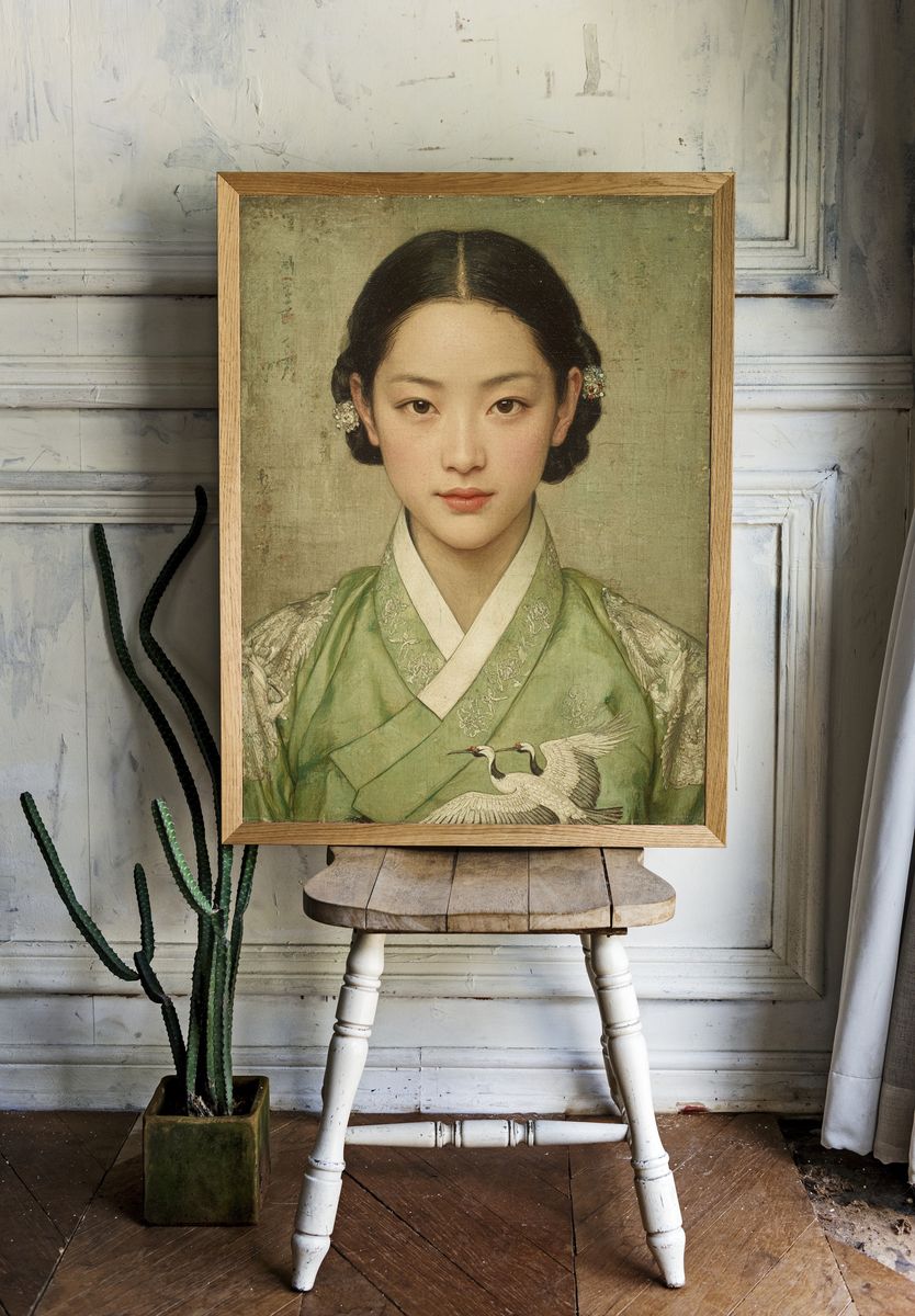 Korean Portrait Fine-Art Poster. — room view 1