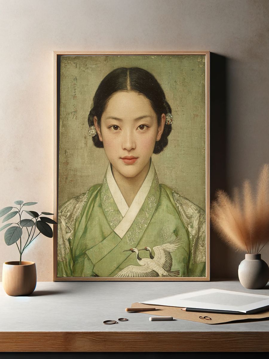 Korean Portrait Fine-Art Poster. — room view 2