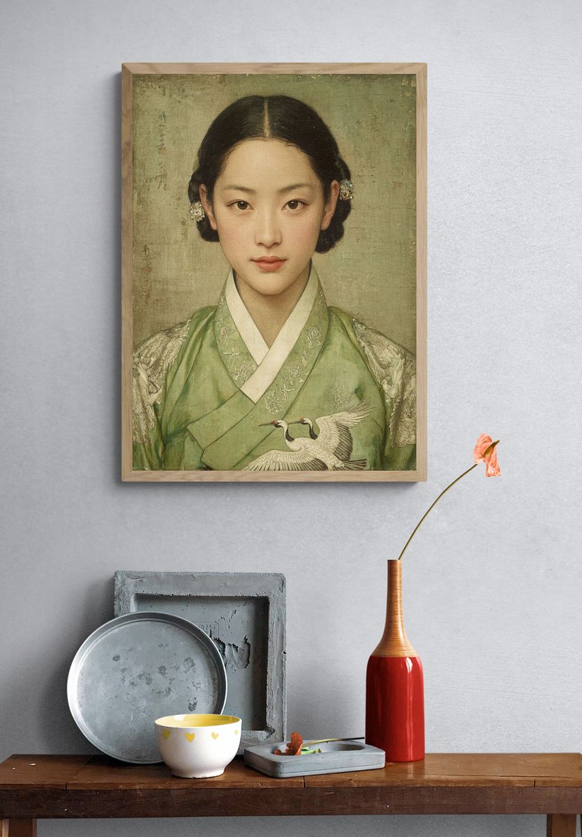 Korean Portrait Fine-Art Poster. — room view 3