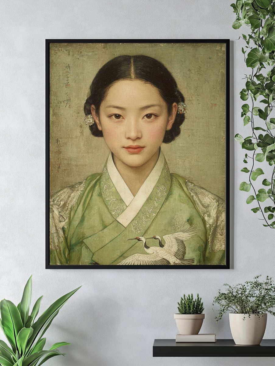 Korean Portrait Fine-Art Poster. — room view 4