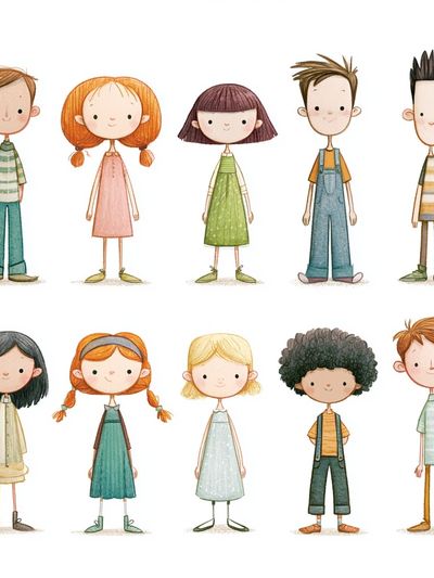 Cute Children Illustration Poster. poster
