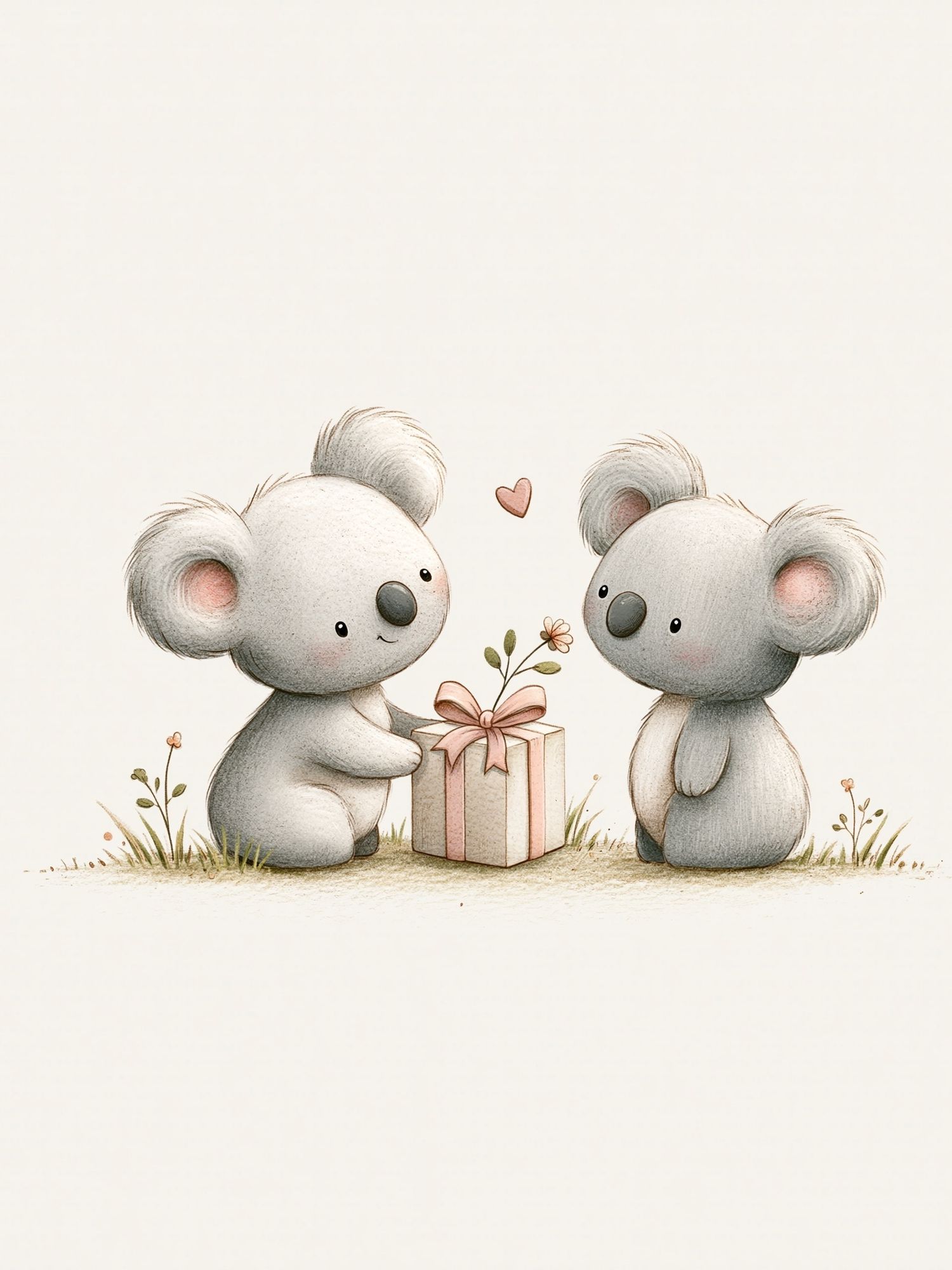 Koala Gift Illustration Poster. poster detail