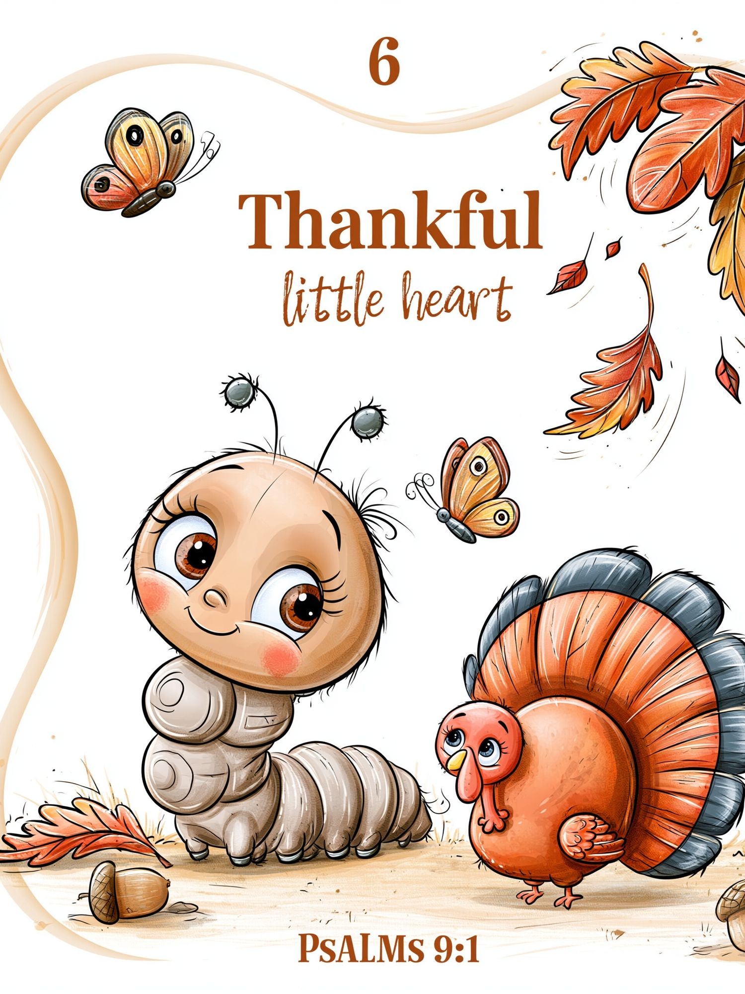 Thankful Little Heart Nursery Print. poster — kids art