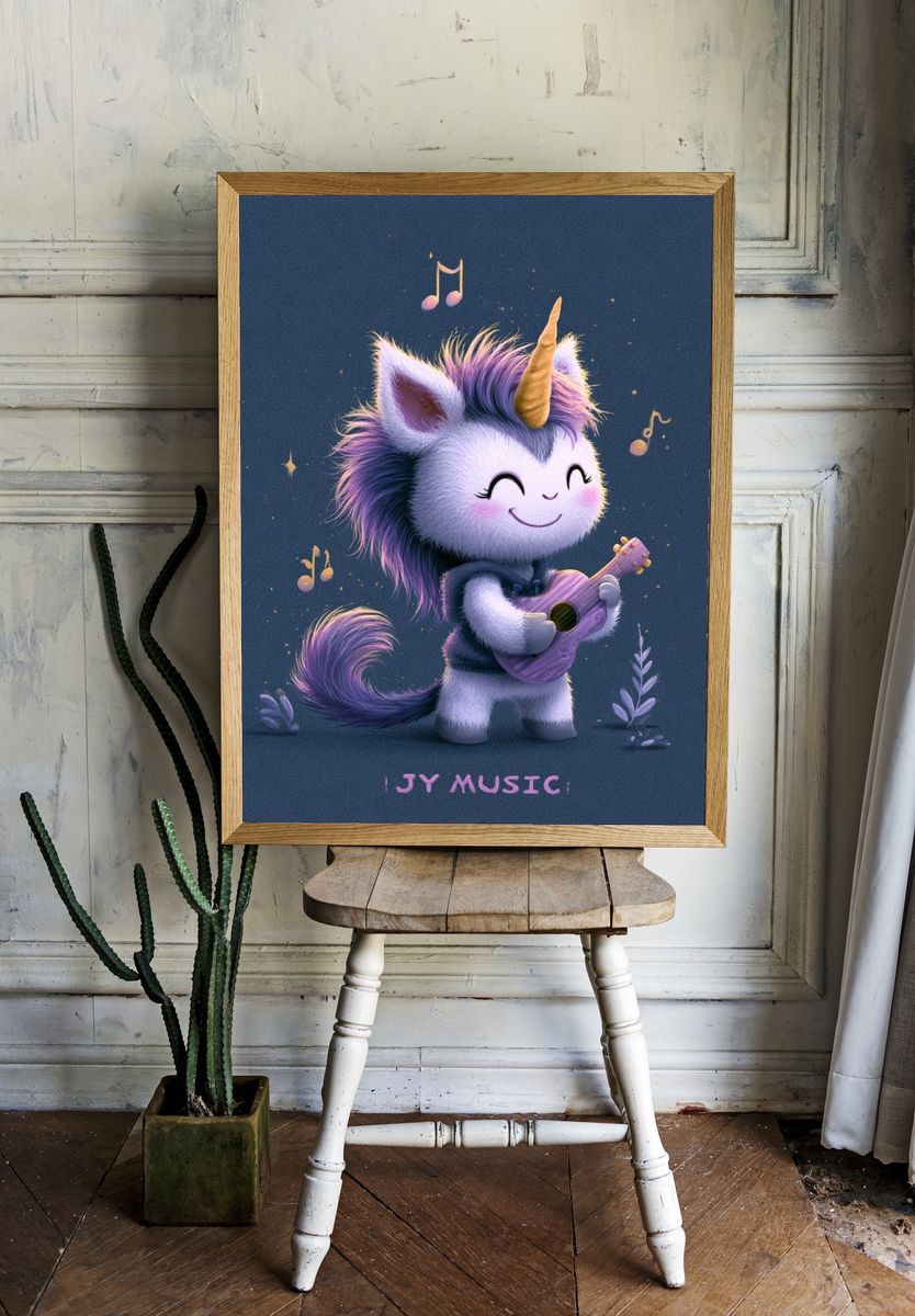 Unicorn Music Poster. room preview