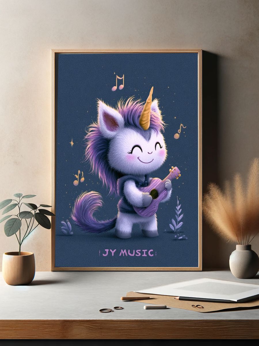 Unicorn Music Poster. — room view 2