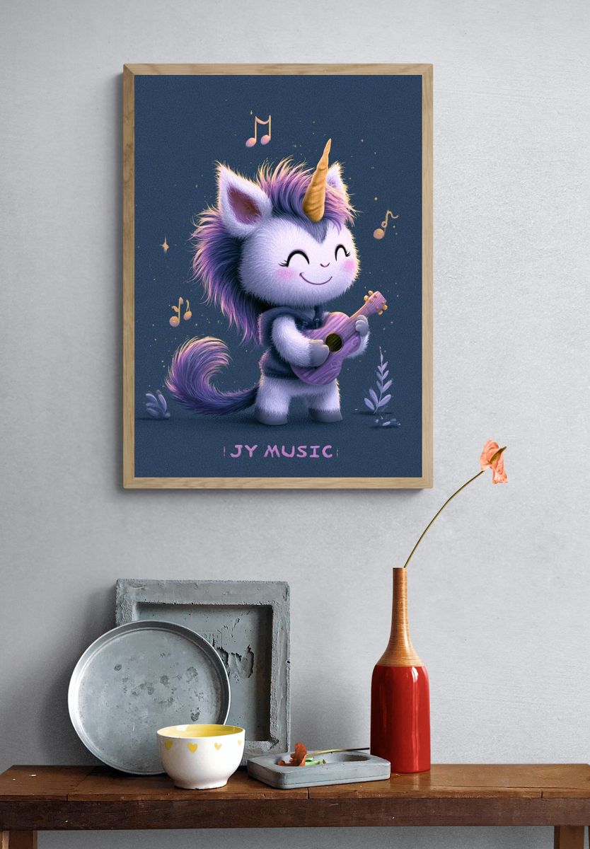 Unicorn Music Poster. — room view 3