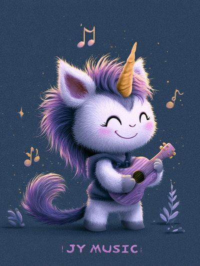 Unicorn Music Poster. poster
