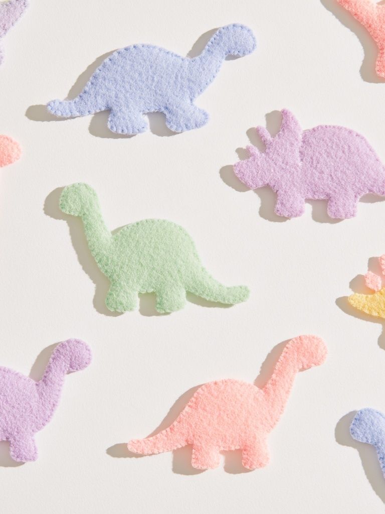 Pastel Dinosaur Pattern Print. poster — kids art