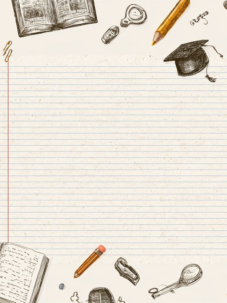 School Supplies Illustration Poster. poster — kids art