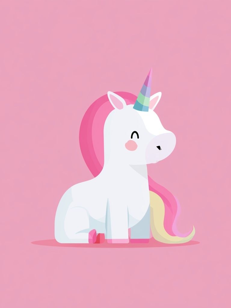 Cute Unicorn Kids Room Poster. poster — kids art