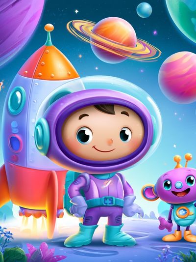 Space Adventure Kids Poster.