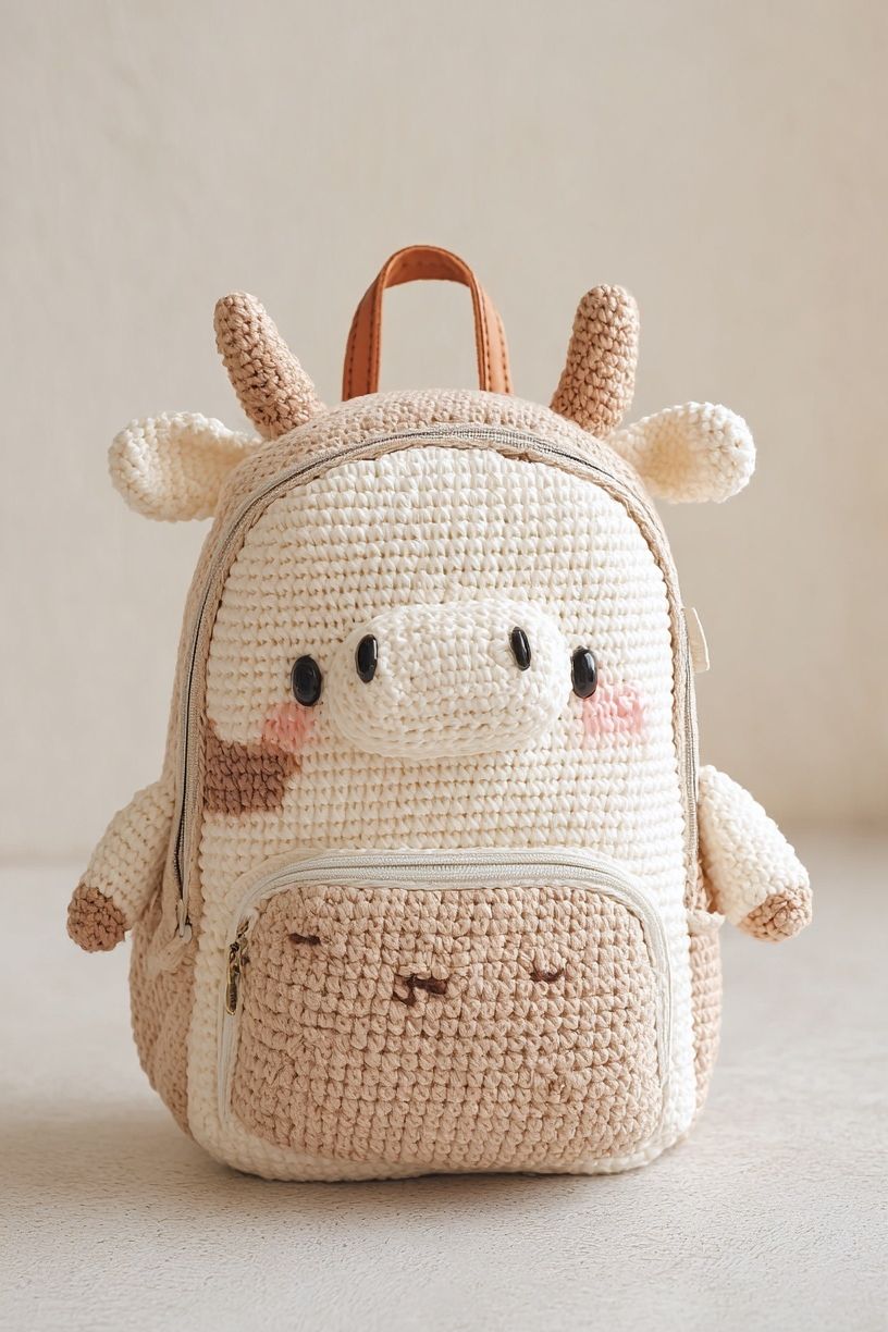 Cute Cow Backpack — Print. poster detail
