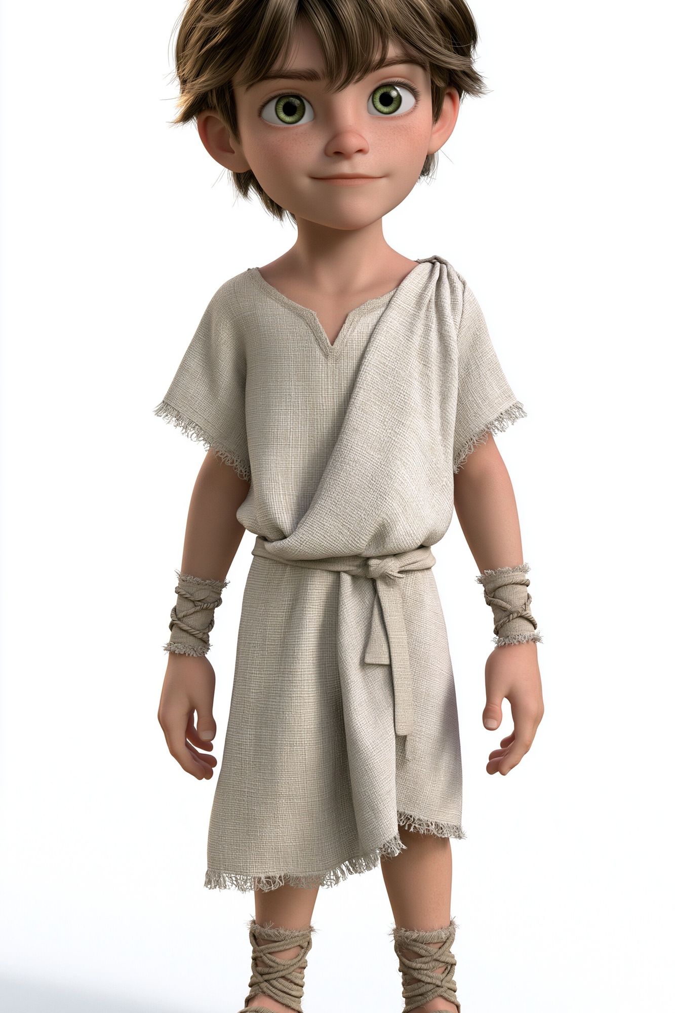 Ancient Boy Character Illustration Poster. poster — kids art