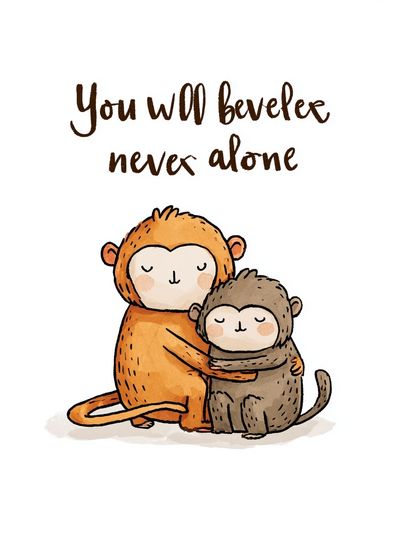You Will Never Beveler Alone Typography Print. poster