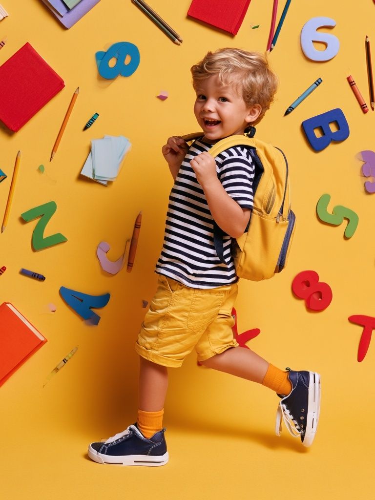 Back to School Boy Photography Poster. poster — kids art