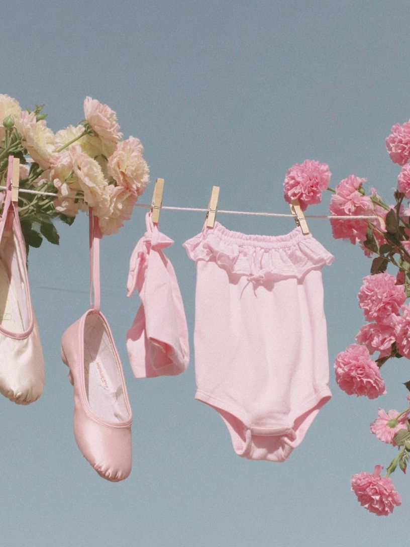 Ballet Attire and Flowers — Kids Room Print. poster detail