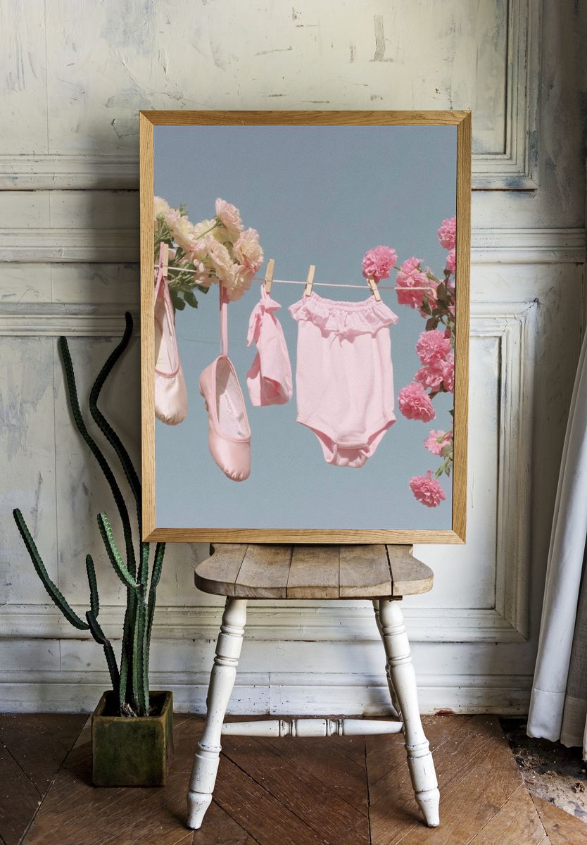 Ballet Attire and Flowers — Kids Room Print room preview