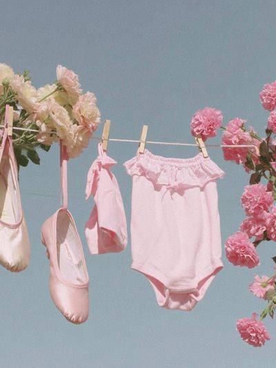 Ballet Attire and Flowers — Kids Room Print. poster