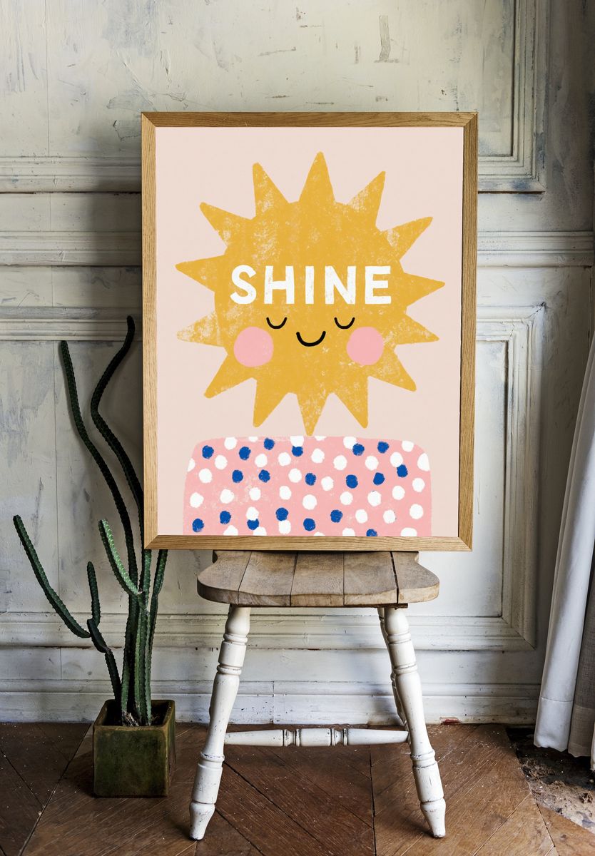 Shine Sun Kids Print. room preview