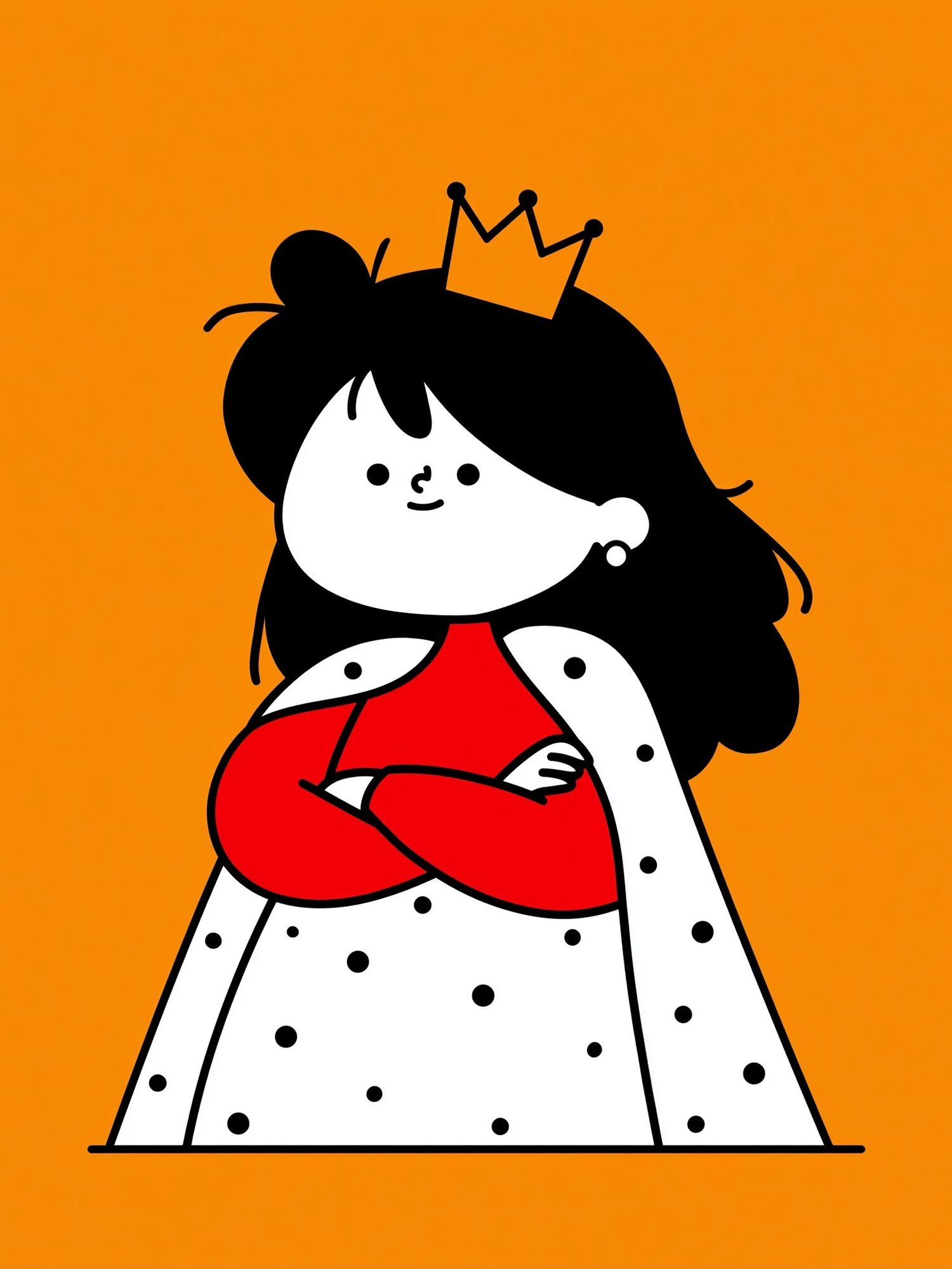 Princess Cartoon Illustration Poster. poster — kids art