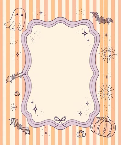 Halloween Frame Illustration Poster. poster