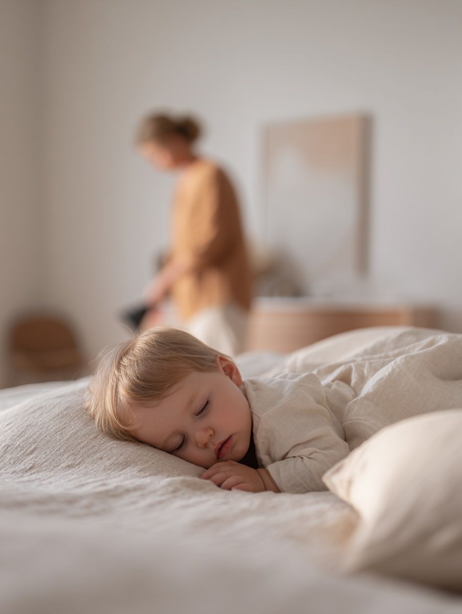 Sleeping Baby — Minimalist Print. poster — kids art