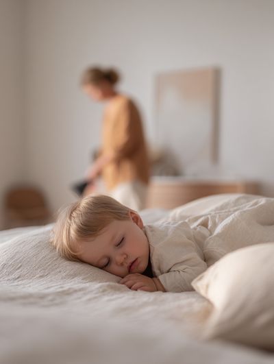 Sleeping Baby — Minimalist Print
