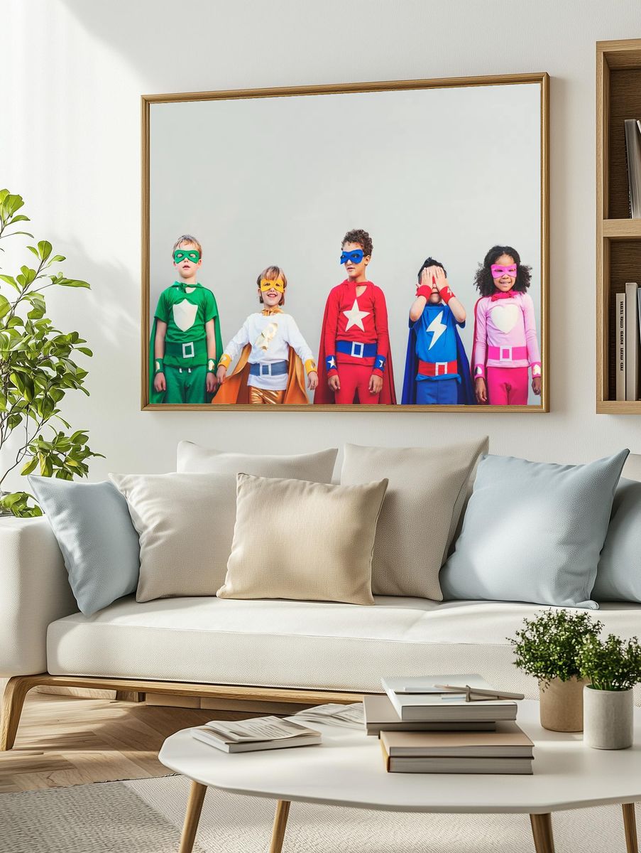 Superhero kids with superpowers. — room view 2