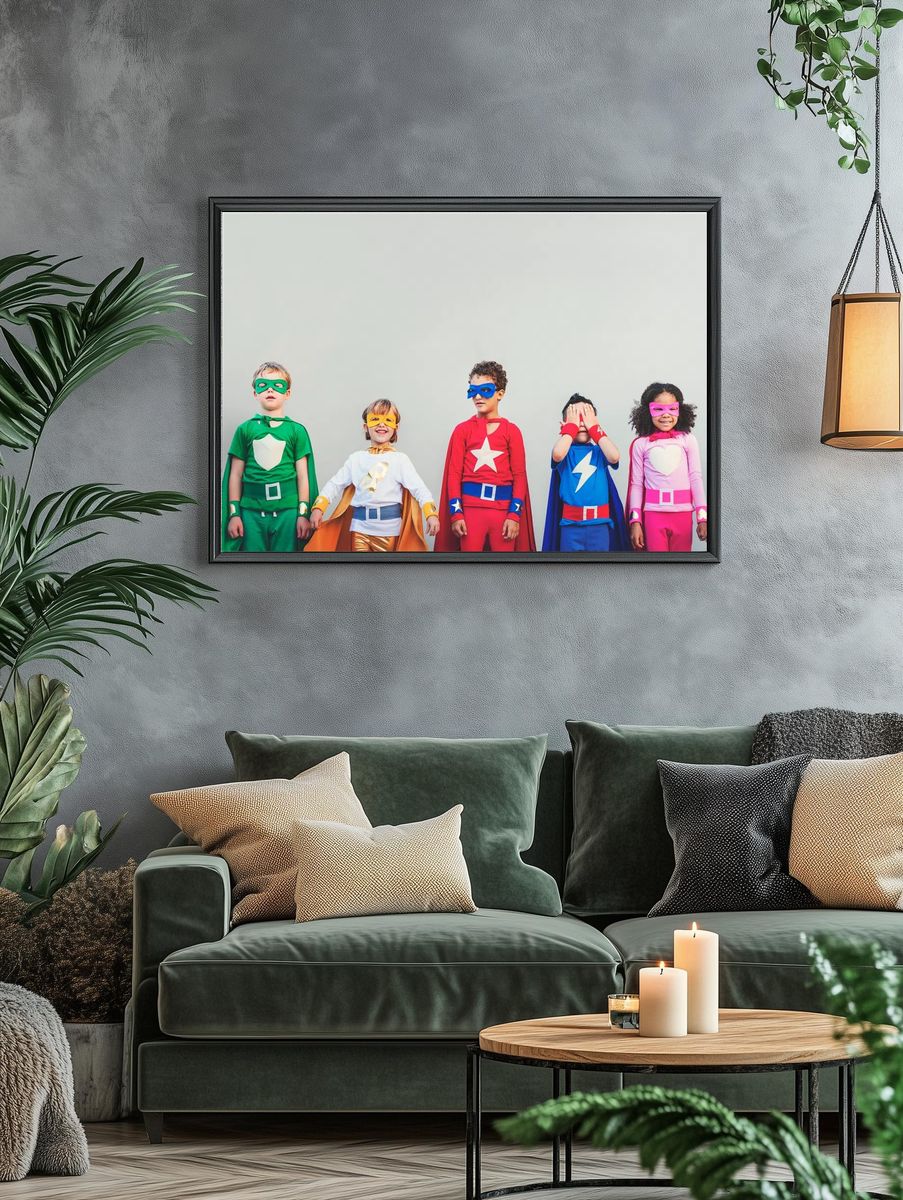 Superhero kids with superpowers. — room view 4