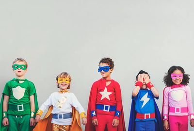 Superhero kids with superpowers. poster