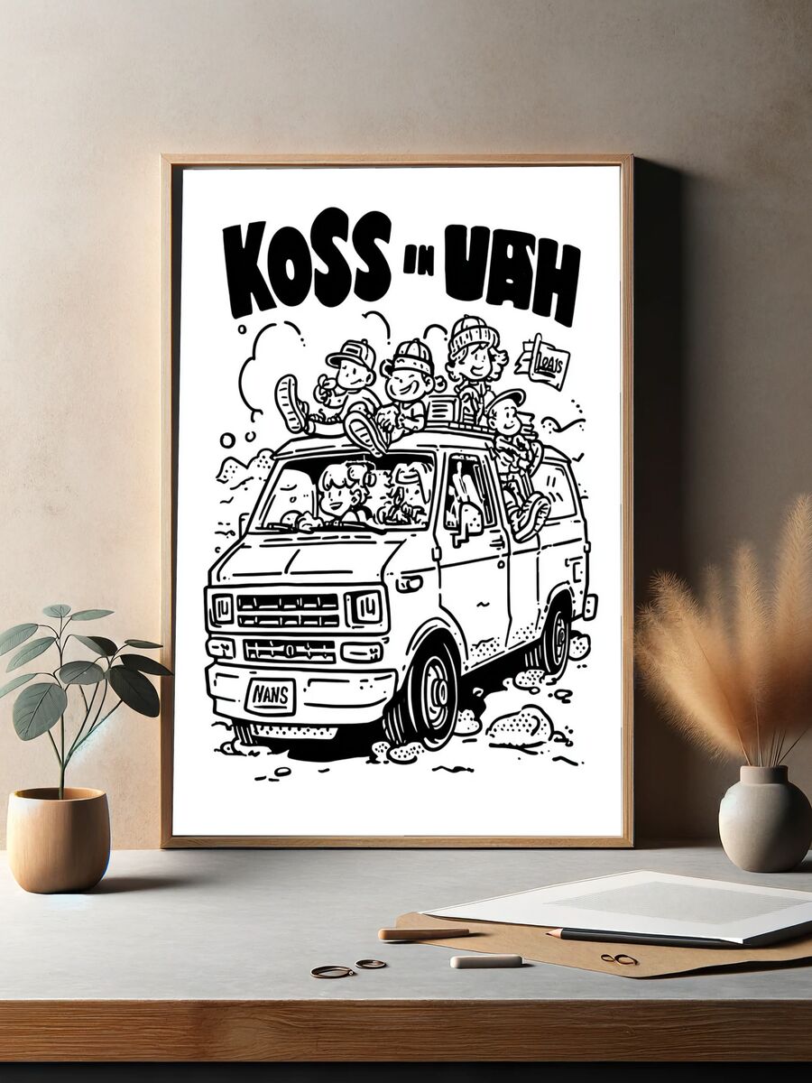 KOSS in UAH — Cartoon Print. — room view 2
