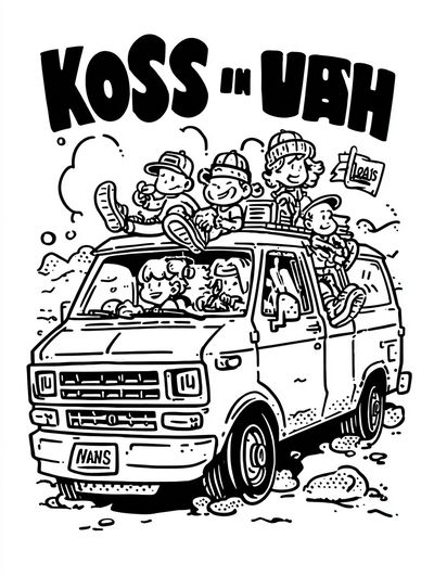 KOSS in UAH — Cartoon Print. poster print