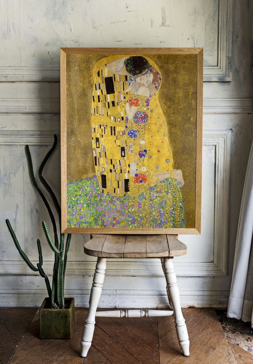 The Kiss — Fine Art Print. — room view 1