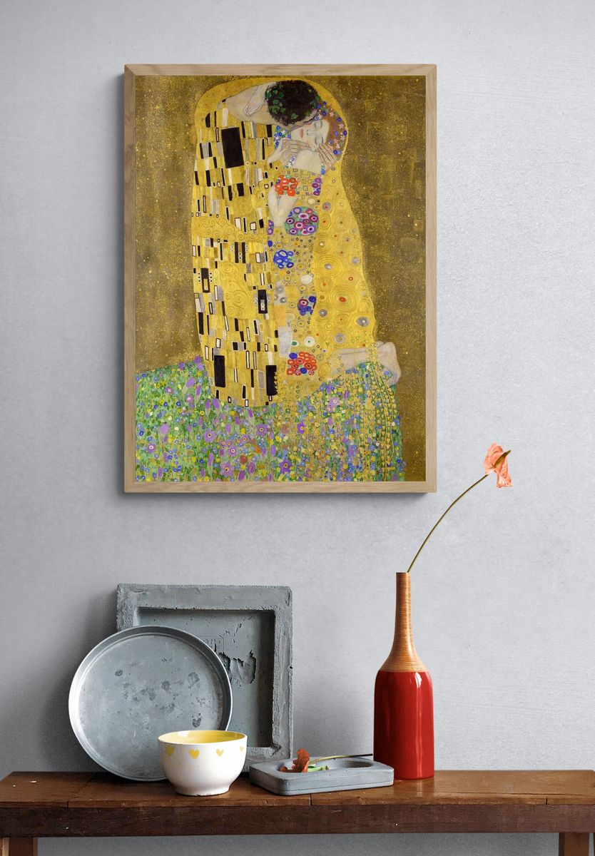 The Kiss — Fine Art Print. — room view 3