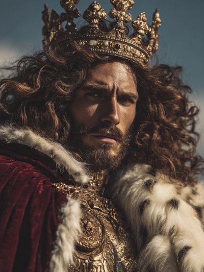 Regal King Portrait — Fine Art Print. poster