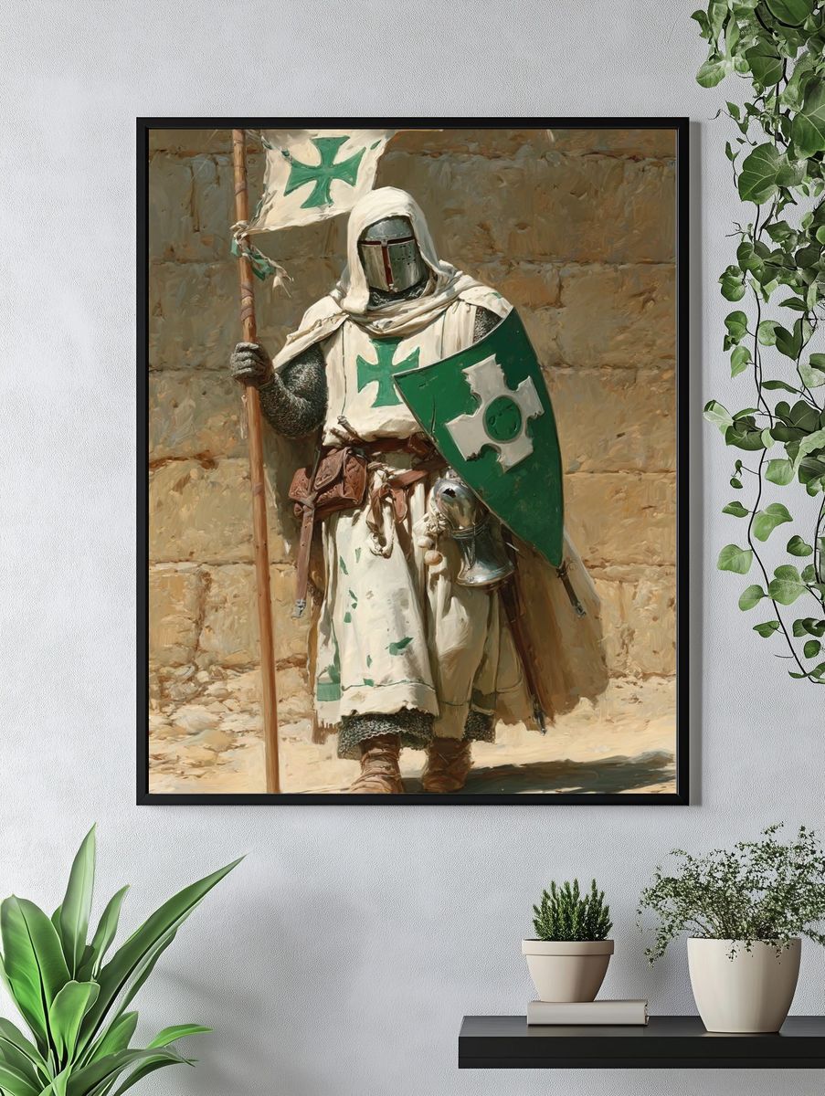Crusader Knight — Fine Art Print. — room view 4
