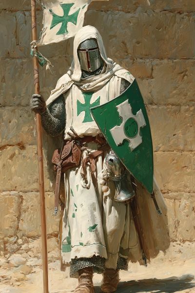 Crusader Knight — Fine Art Print. poster print
