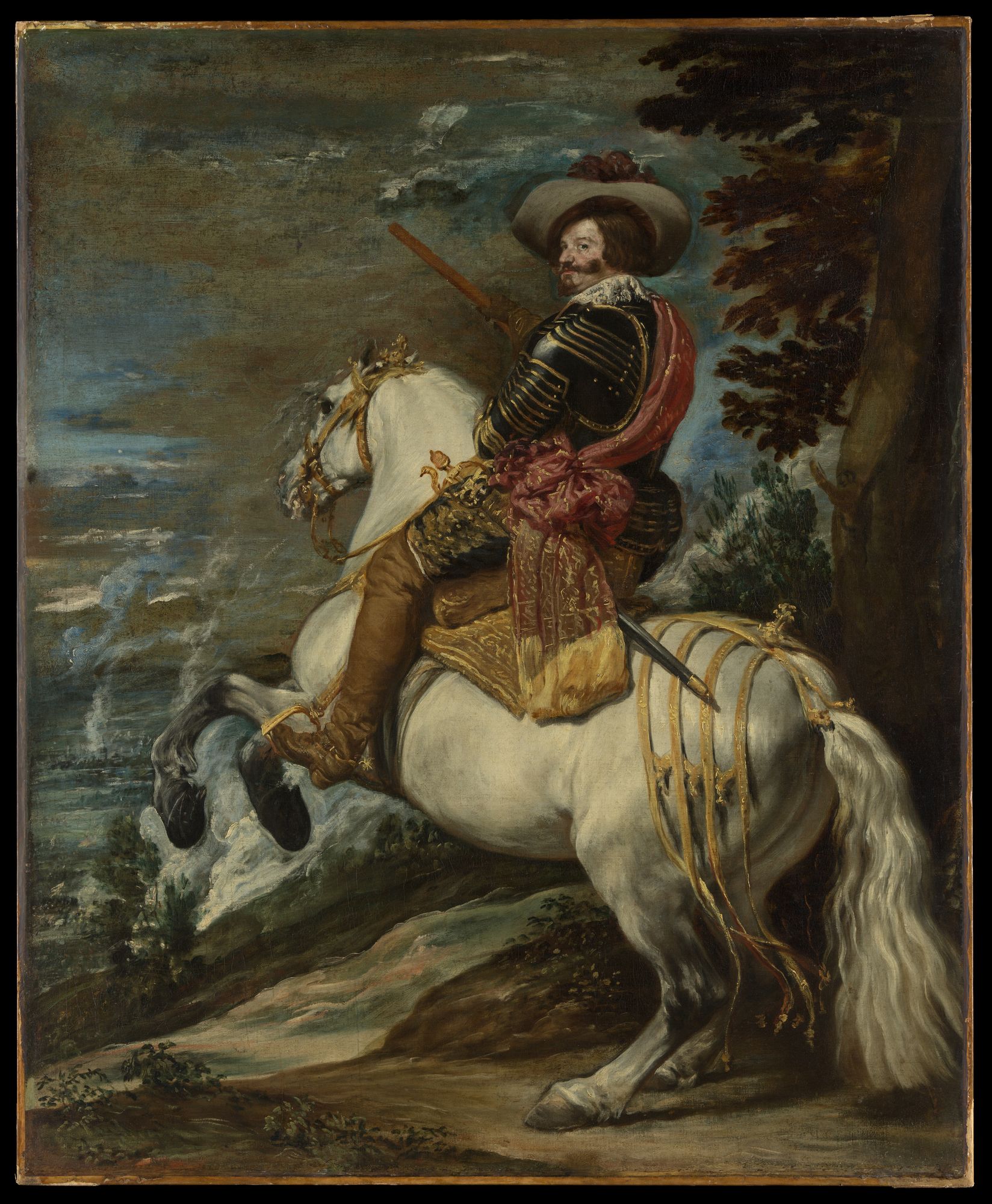 Don Gaspar de Guzmán (1587–1645), Count-Duke of Olivares by Juan Bautista Martínez del Mazo — Art Print. poster detail