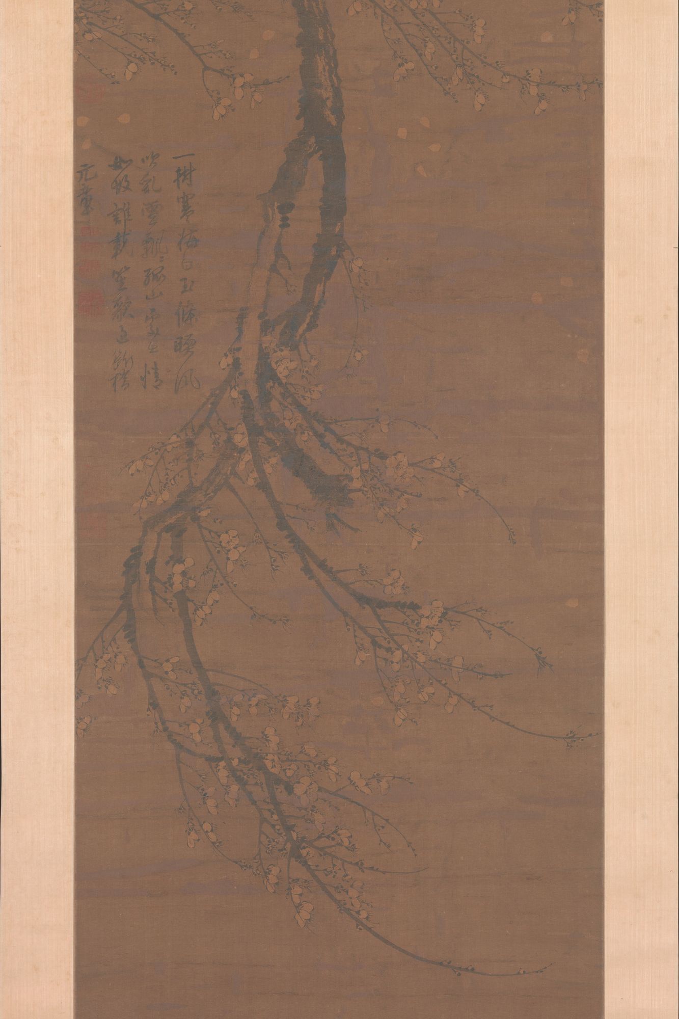 Fragrant Snow at Broken Bridge by Wang Mian — Art Print. poster detail
