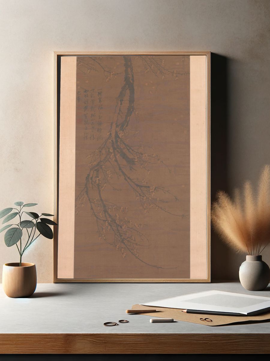 Fragrant Snow at Broken Bridge by Wang Mian — Art Print. — room view 2