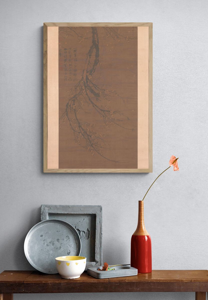 Fragrant Snow at Broken Bridge by Wang Mian — Art Print. — room view 3