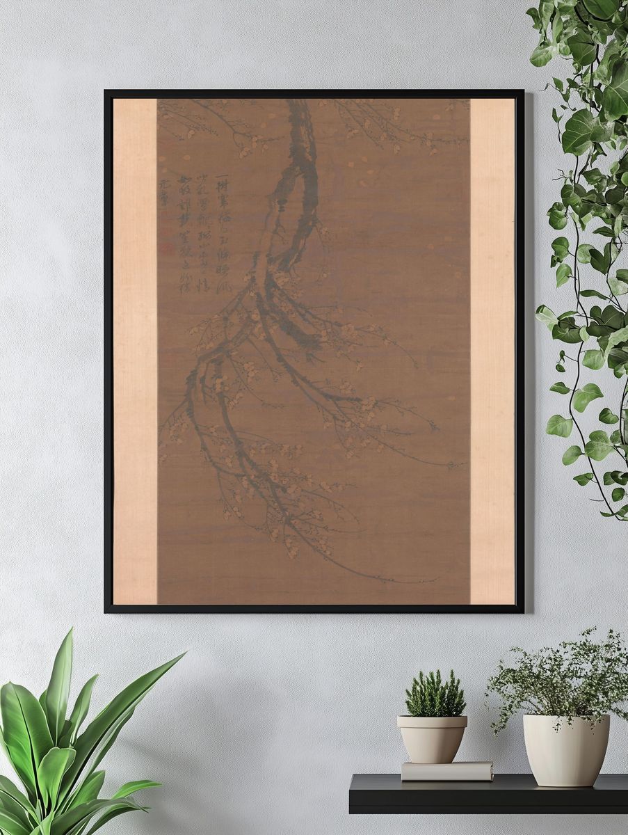 Fragrant Snow at Broken Bridge by Wang Mian — Art Print. — room view 4