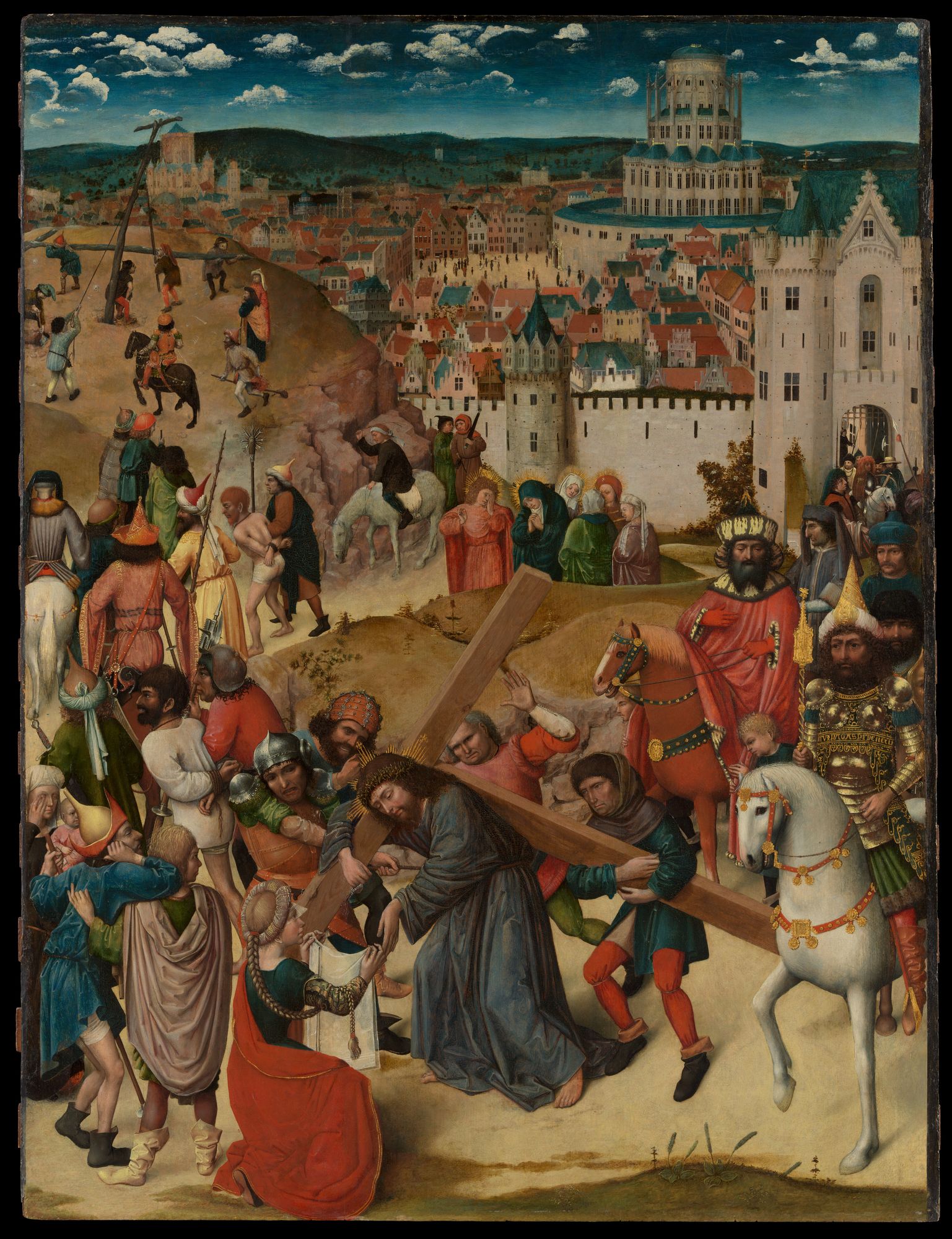 Christ Bearing the Cross by North Netherlandish (Bruges) Painter — Art Print. poster — fine-art art