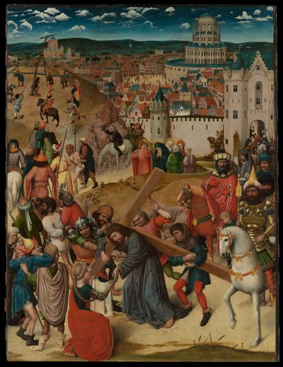 Christ Bearing the Cross by North Netherlandish (Bruges) Painter — Art Print. poster