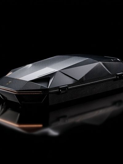 Luxury Car-Inspired Coffin — Modern Print. poster print